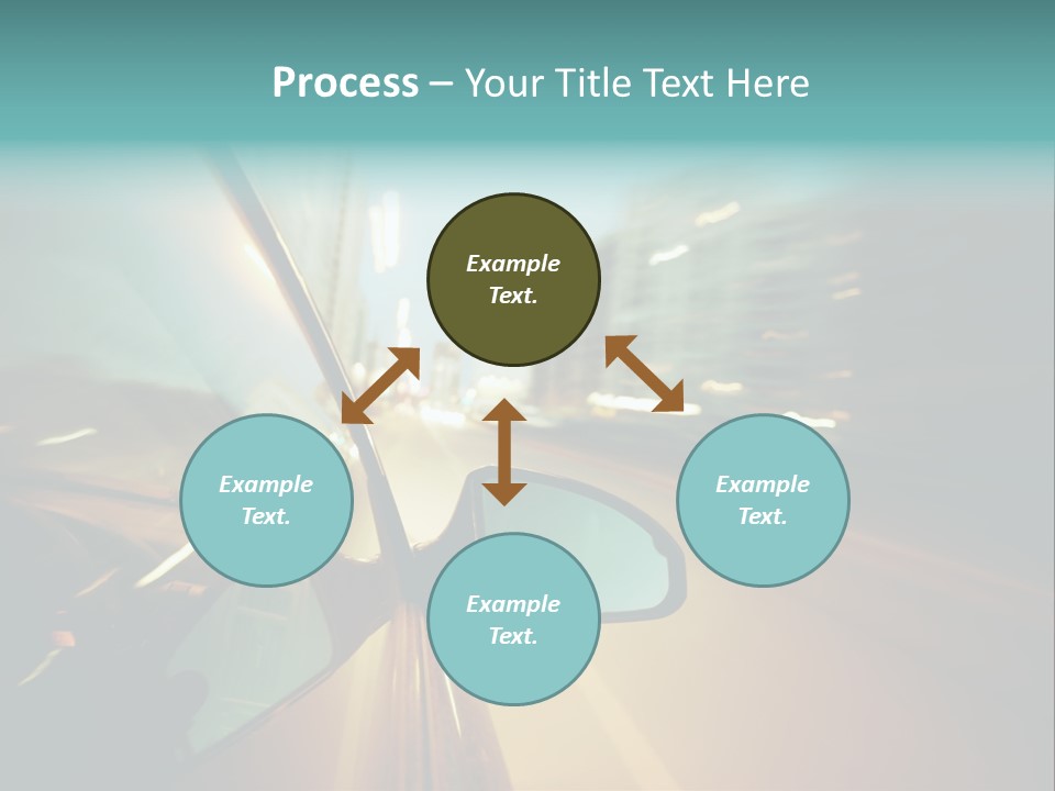 Blurred Dark Speed PowerPoint Template