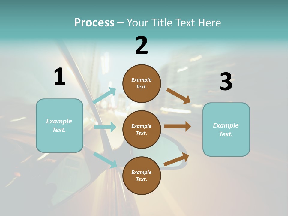 Blurred Dark Speed PowerPoint Template