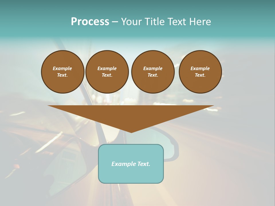 Blurred Dark Speed PowerPoint Template