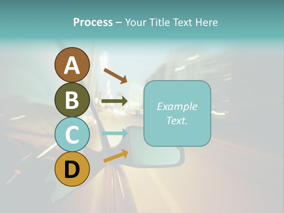 Blurred Dark Speed PowerPoint Template