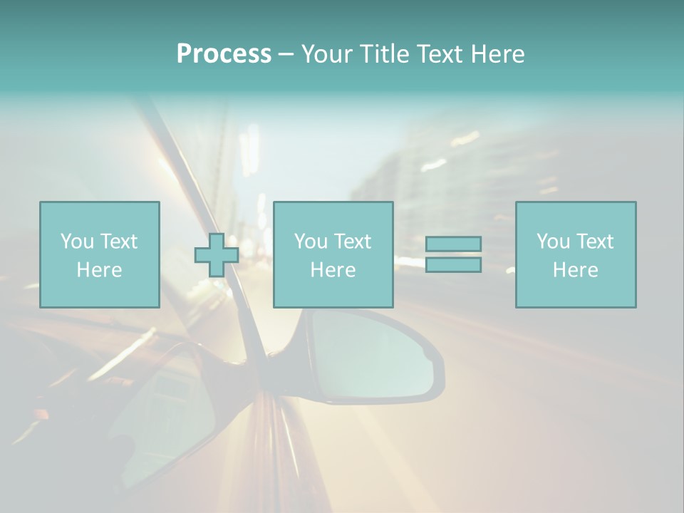 Blurred Dark Speed PowerPoint Template