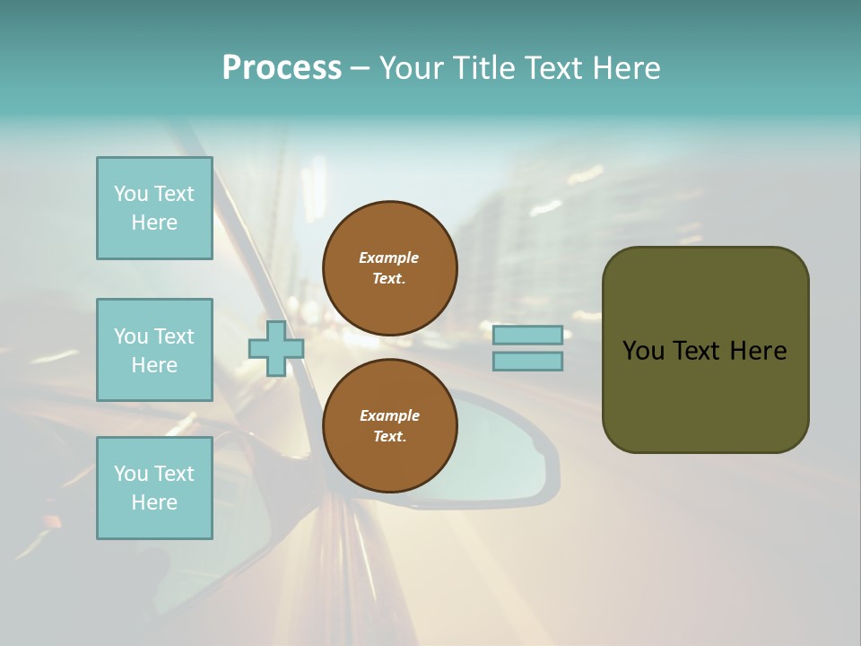 Blurred Dark Speed PowerPoint Template