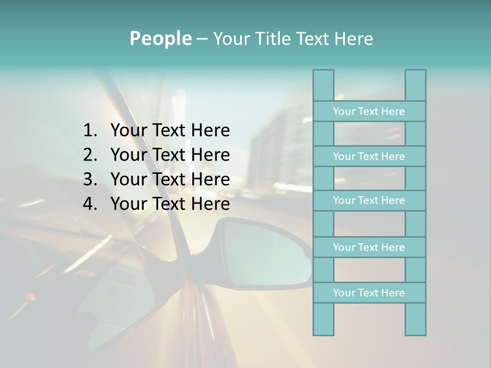 Blurred Dark Speed PowerPoint Template