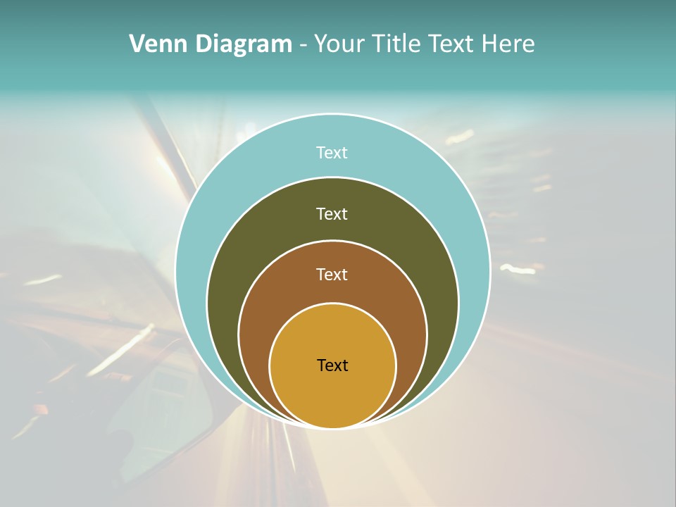 Blurred Dark Speed PowerPoint Template
