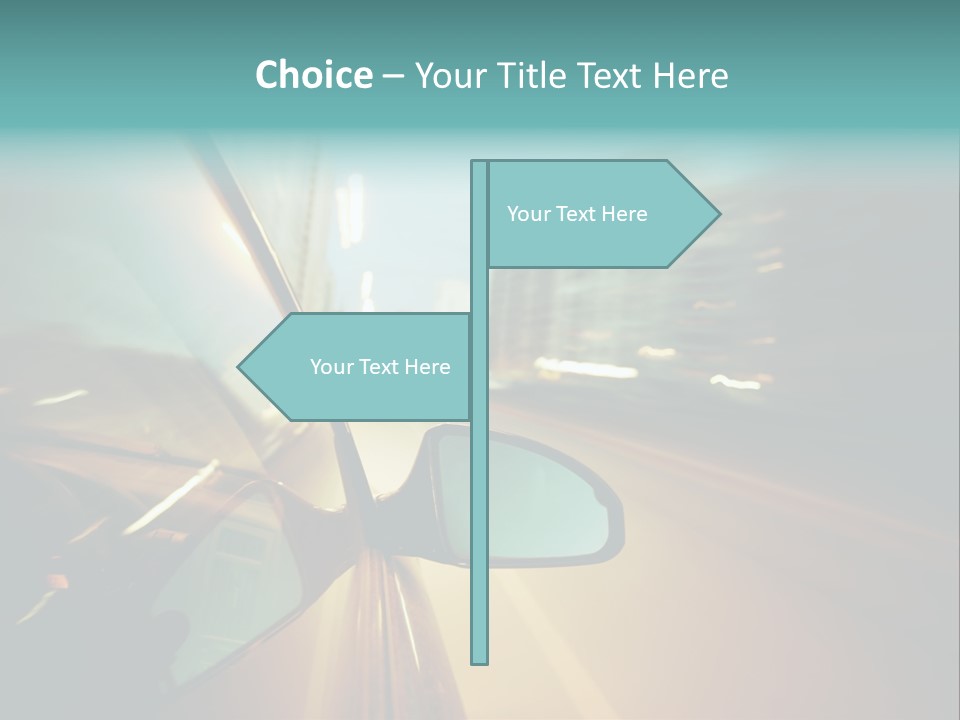 Blurred Dark Speed PowerPoint Template