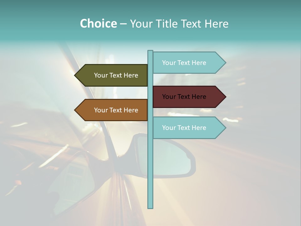 Blurred Dark Speed PowerPoint Template