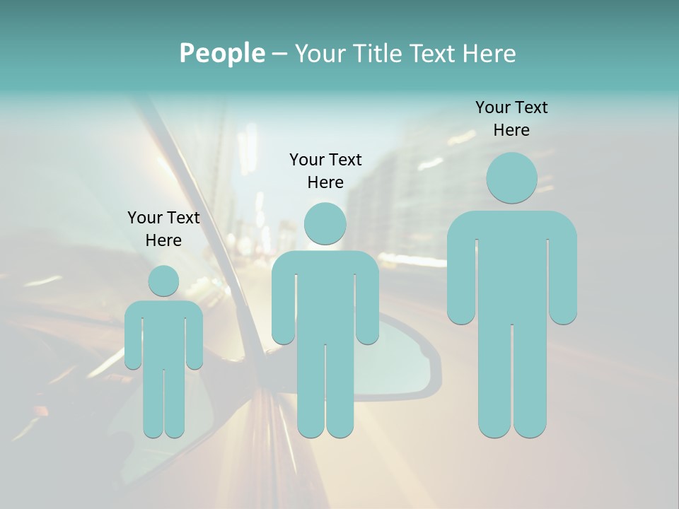 Blurred Dark Speed PowerPoint Template