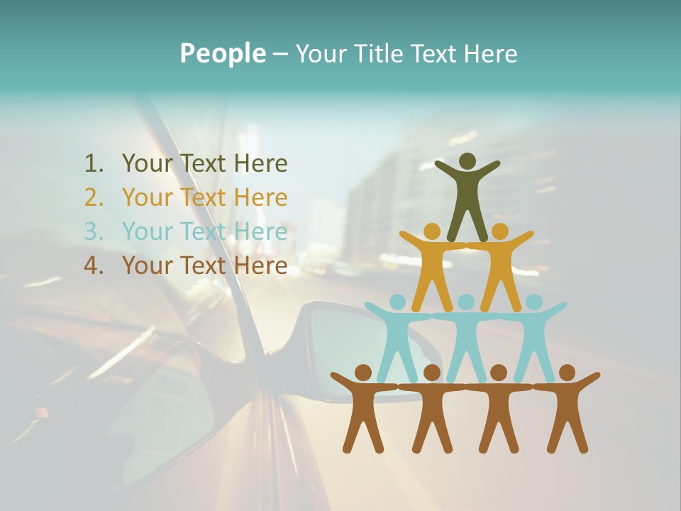 Blurred Dark Speed PowerPoint Template