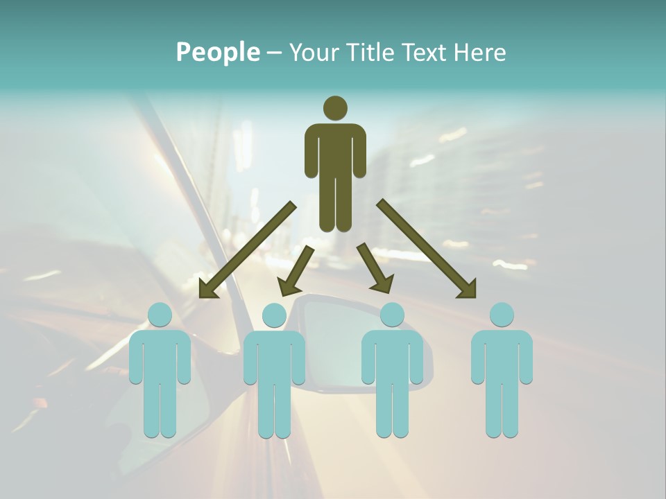 Blurred Dark Speed PowerPoint Template