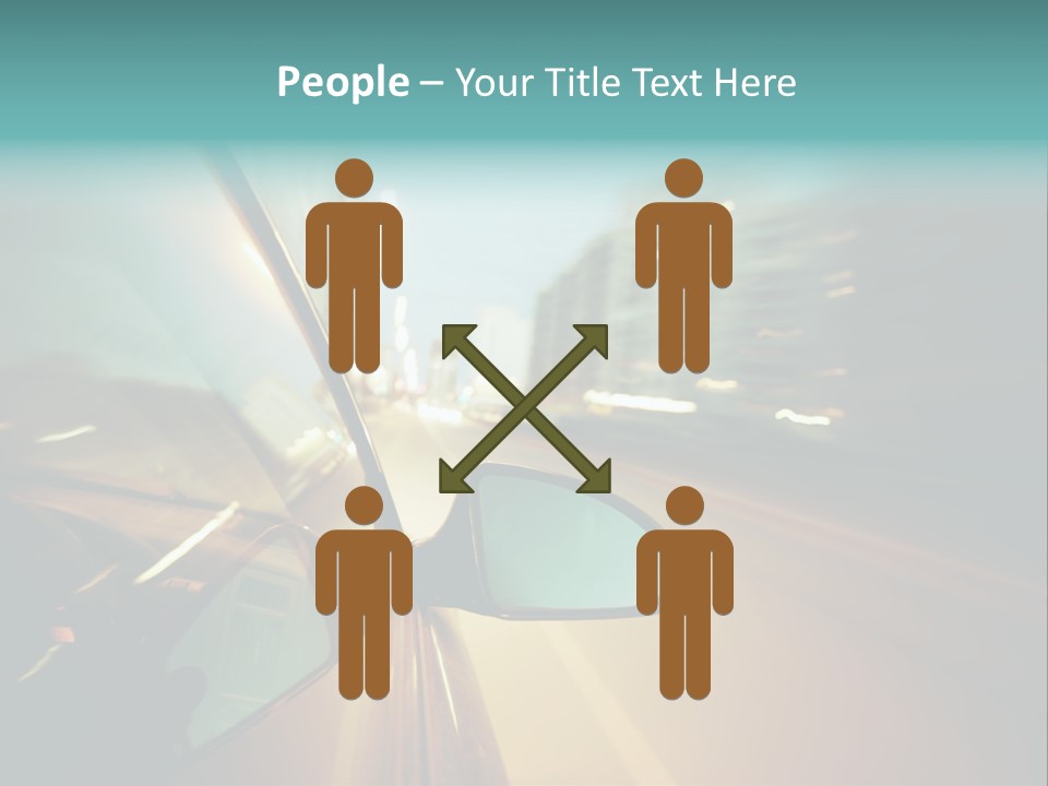 Blurred Dark Speed PowerPoint Template