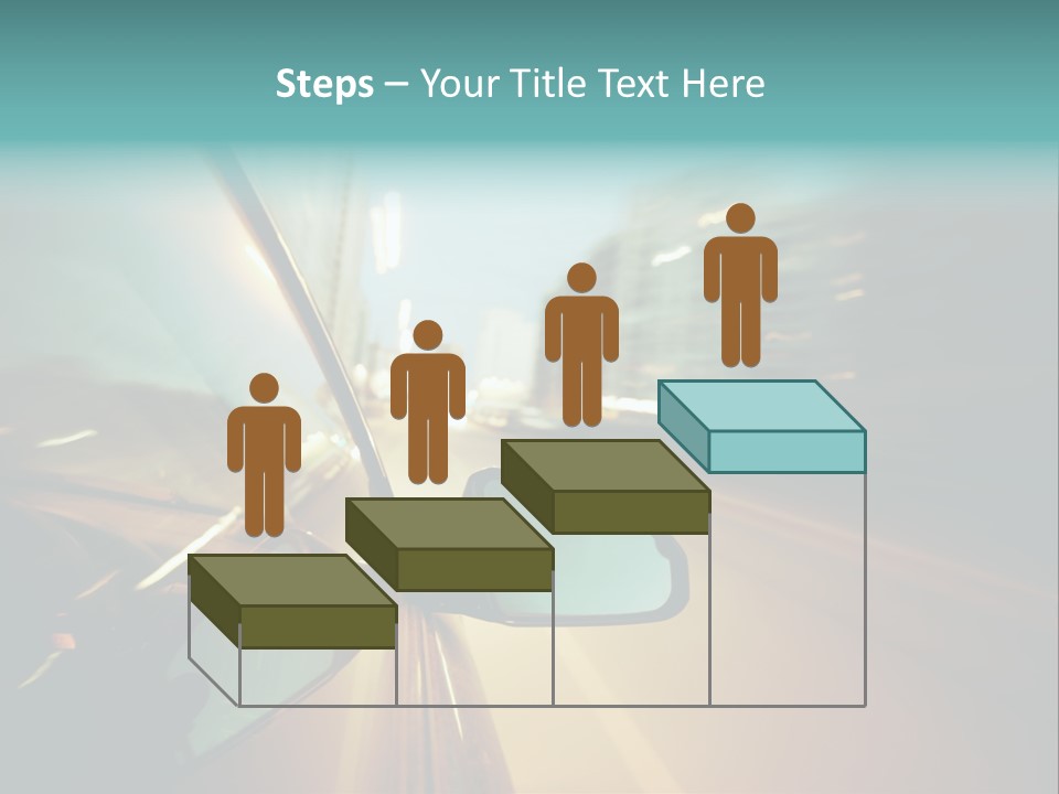 Blurred Dark Speed PowerPoint Template