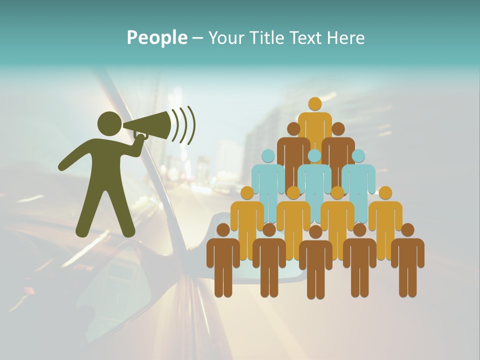 Blurred Dark Speed PowerPoint Template