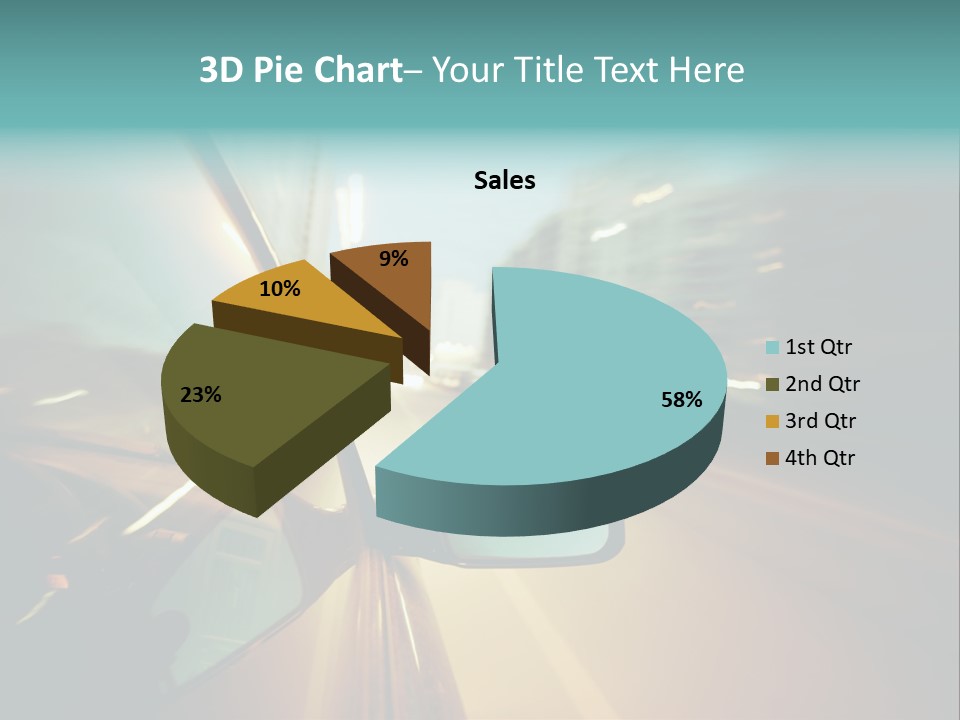 Blurred Dark Speed PowerPoint Template