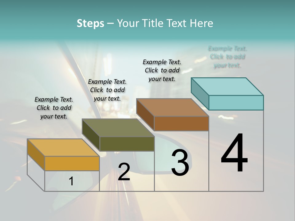 Blurred Dark Speed PowerPoint Template