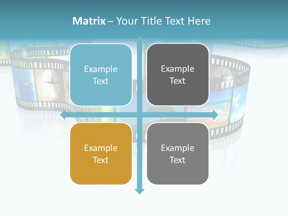 Square Black Border PowerPoint Template