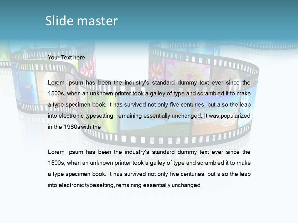 Square Black Border PowerPoint Template