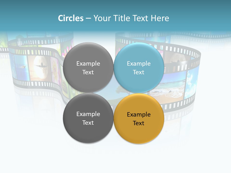 Square Black Border PowerPoint Template
