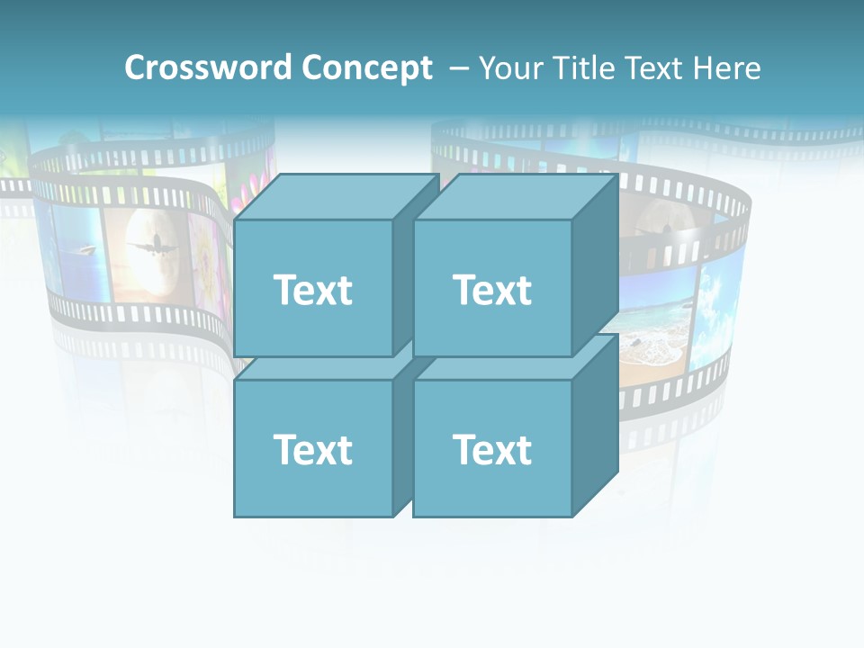 Square Black Border PowerPoint Template