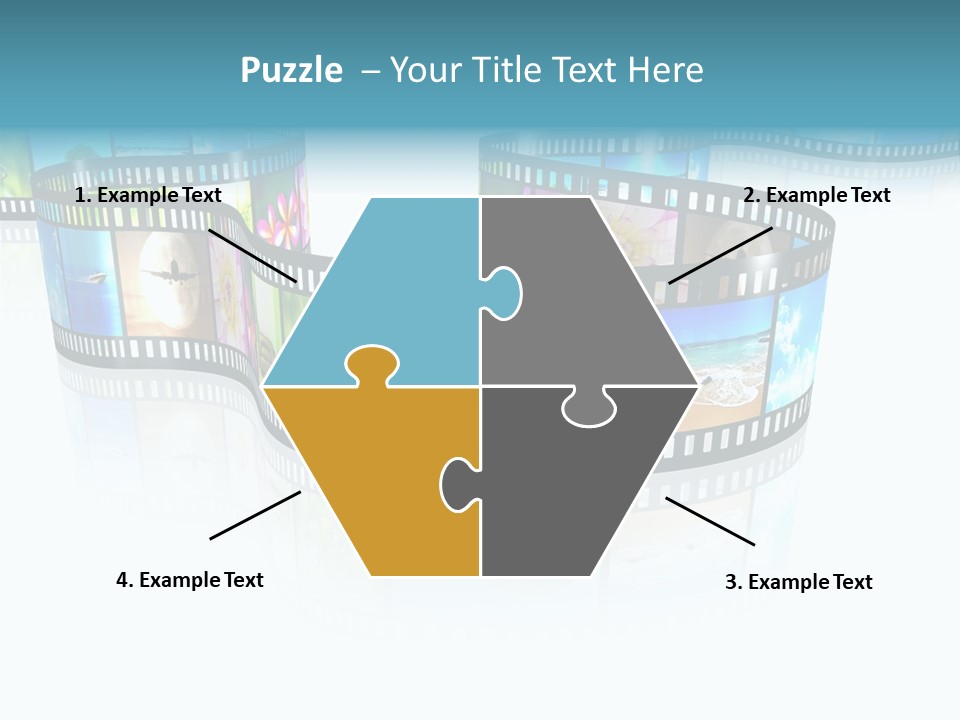 Square Black Border PowerPoint Template