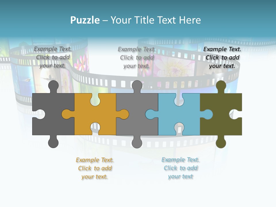 Square Black Border PowerPoint Template