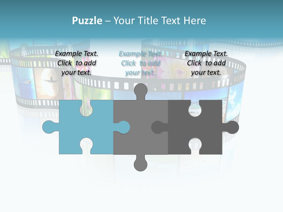 Square Black Border PowerPoint Template