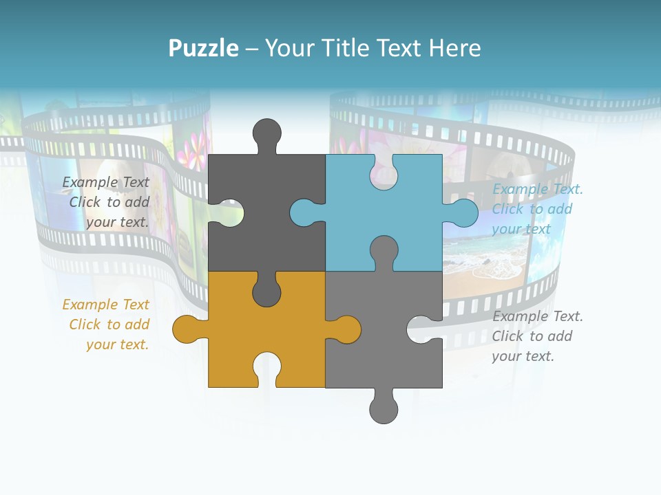 Square Black Border PowerPoint Template
