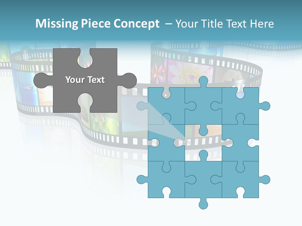 Square Black Border PowerPoint Template