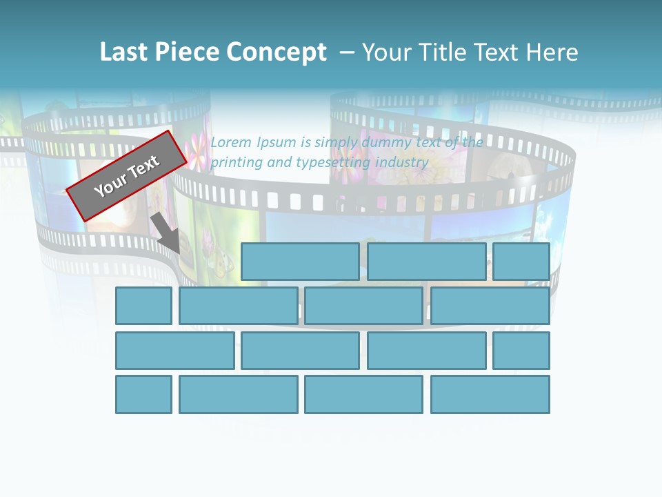 Square Black Border PowerPoint Template