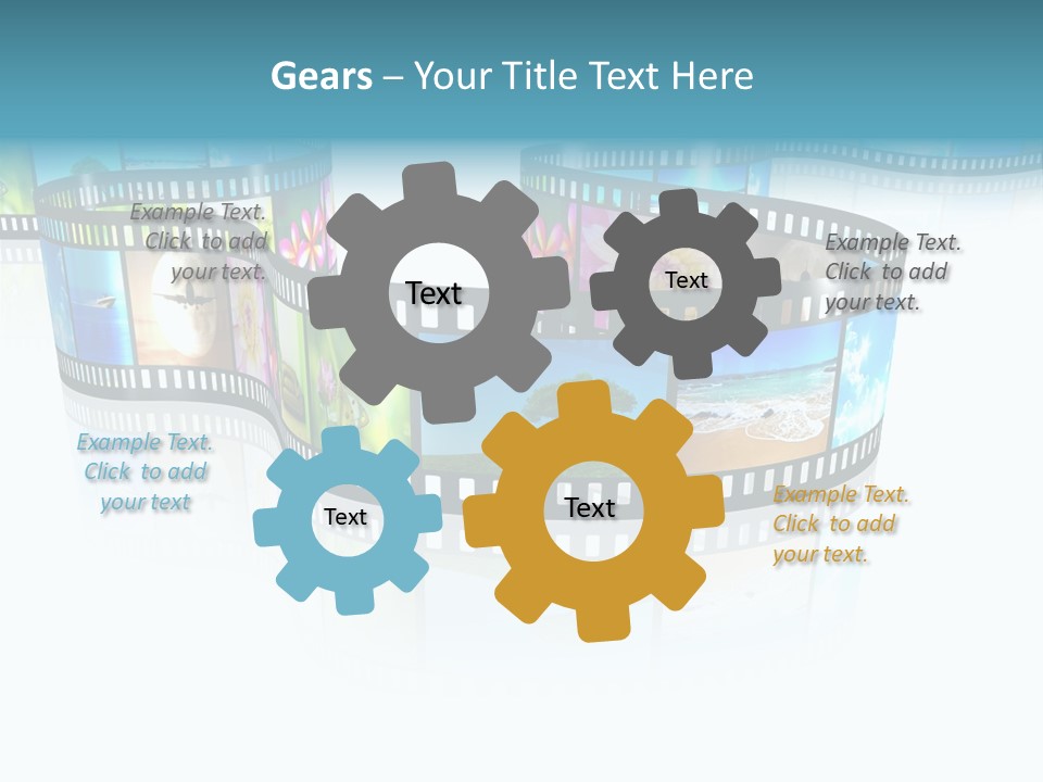 Square Black Border PowerPoint Template