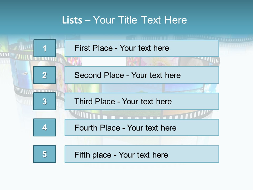 Square Black Border PowerPoint Template