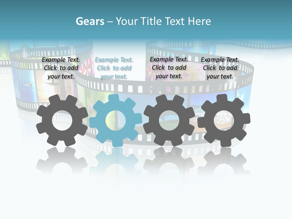 Square Black Border PowerPoint Template