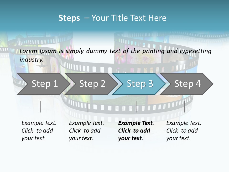 Square Black Border PowerPoint Template