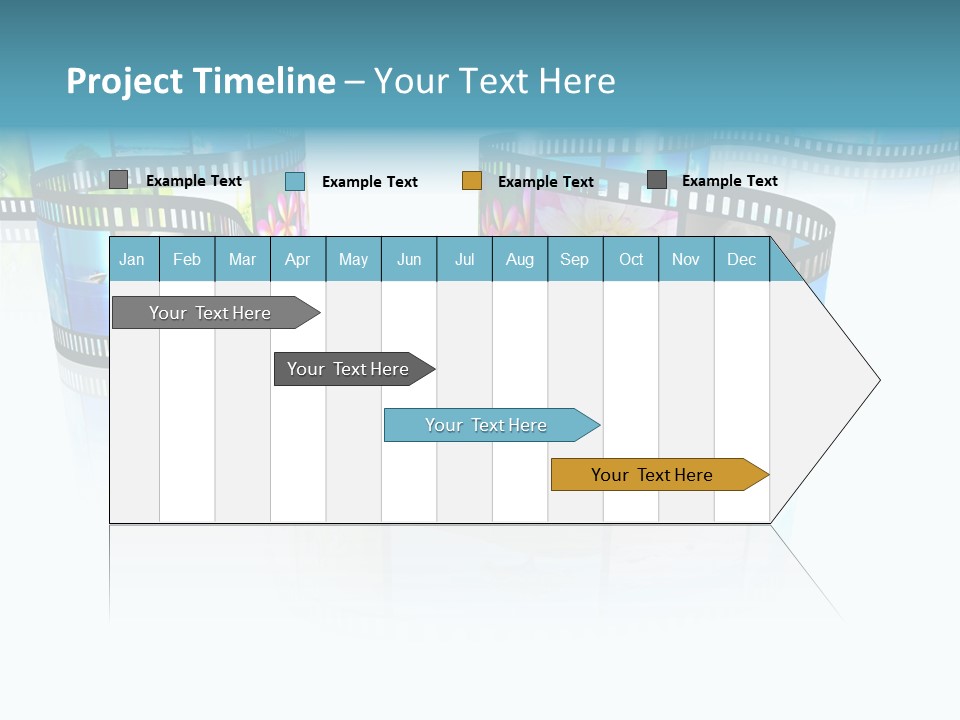 Square Black Border PowerPoint Template