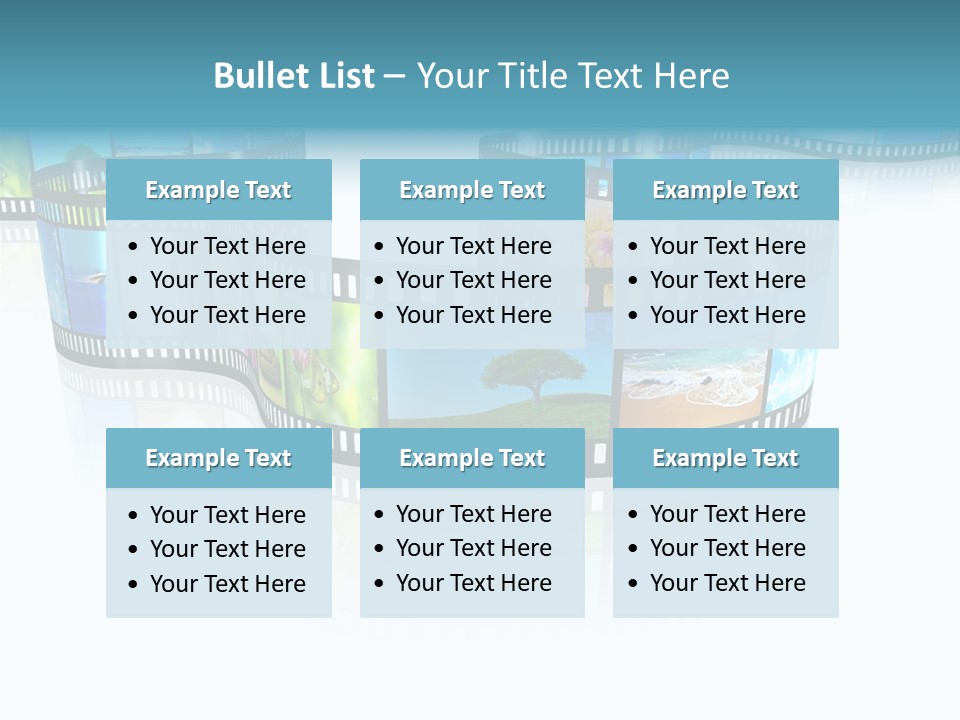 Square Black Border PowerPoint Template