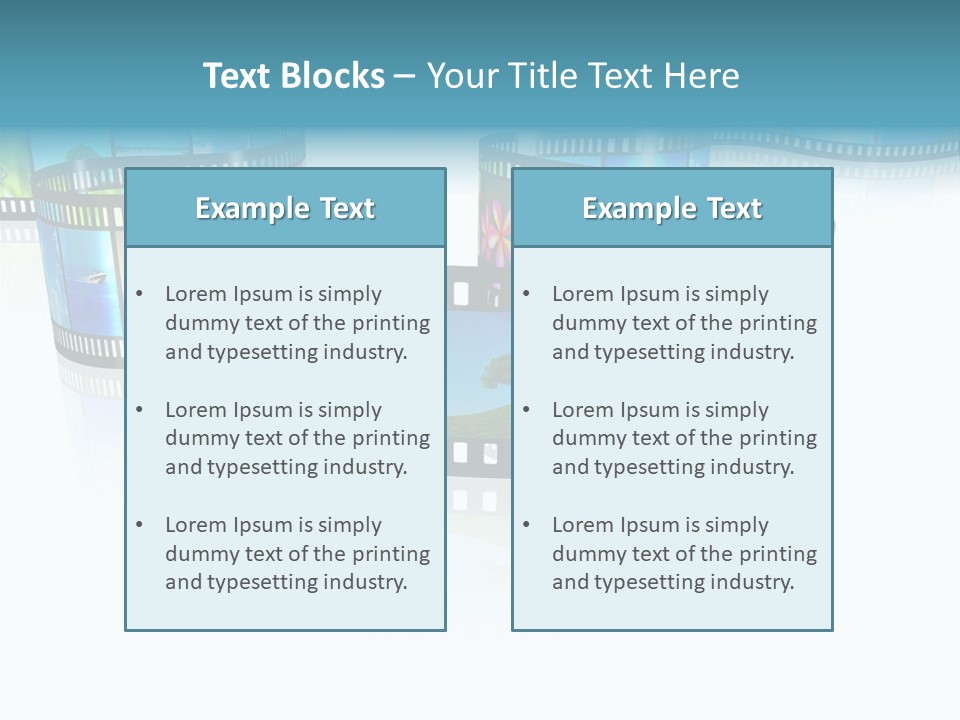 Square Black Border PowerPoint Template