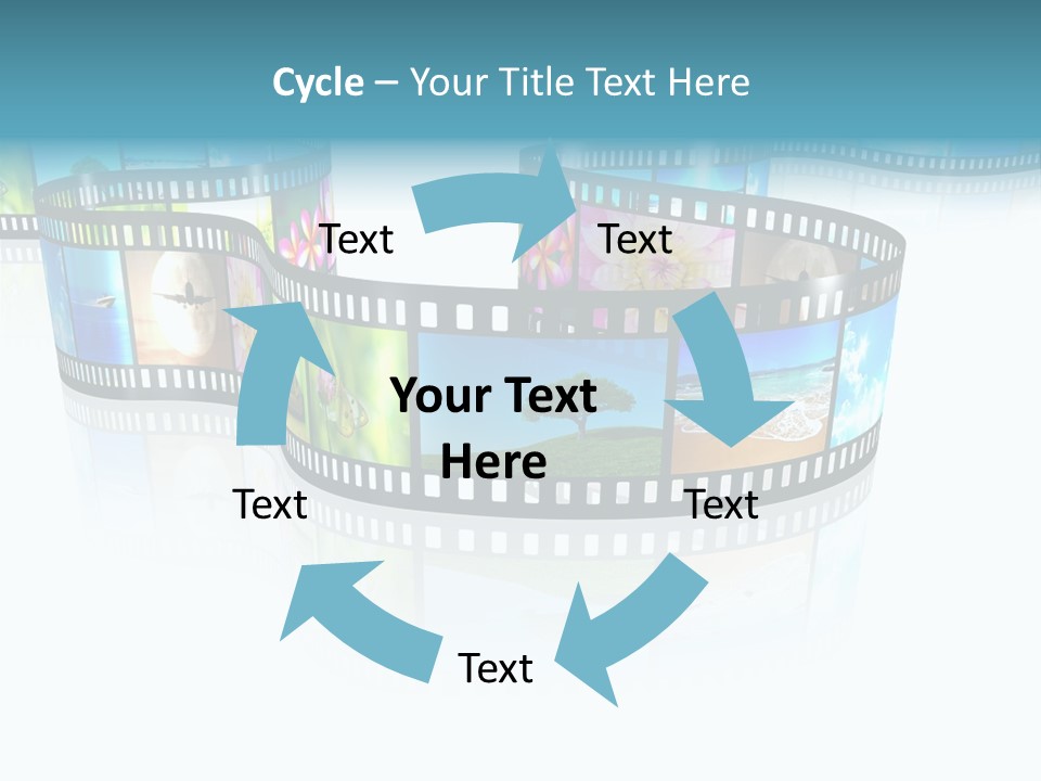Square Black Border PowerPoint Template