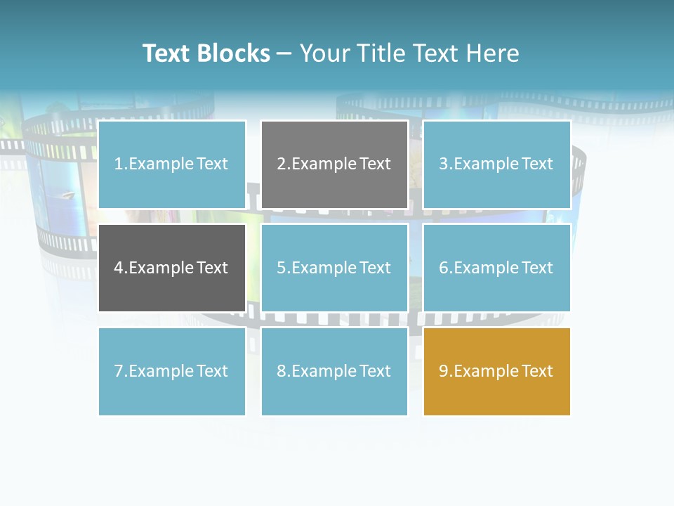 Square Black Border PowerPoint Template
