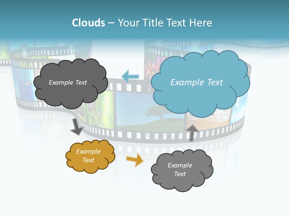 Square Black Border PowerPoint Template