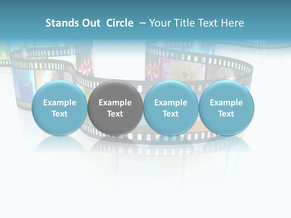 Square Black Border PowerPoint Template