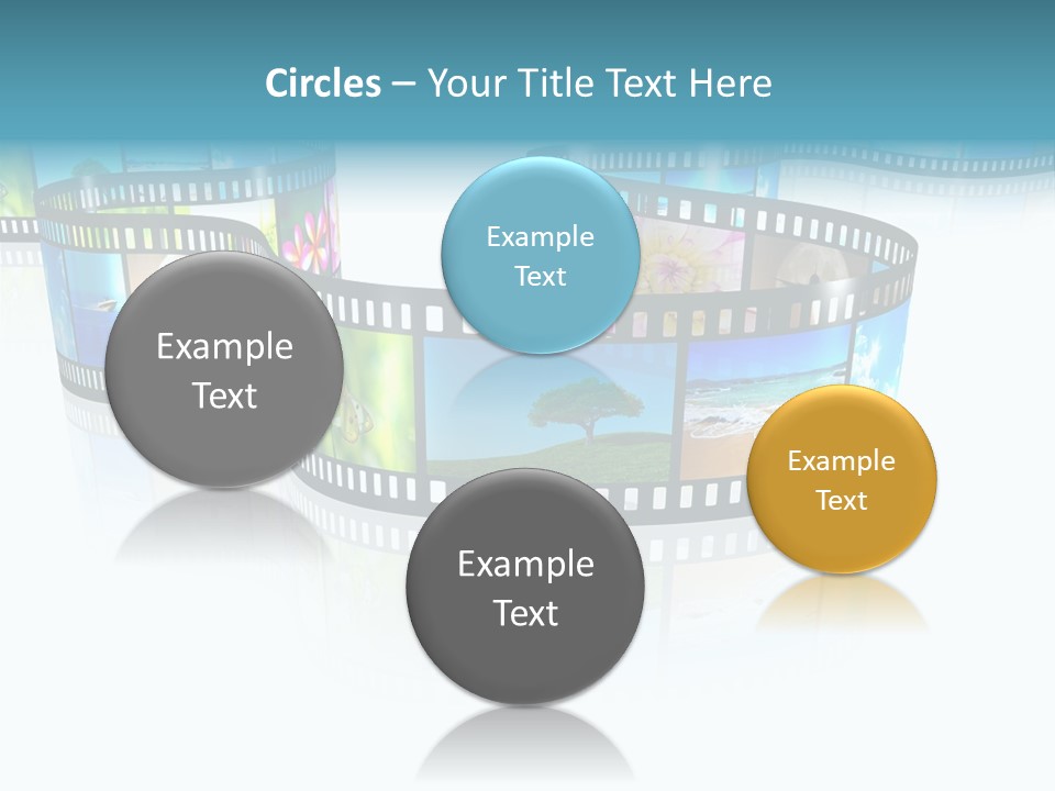 Square Black Border PowerPoint Template