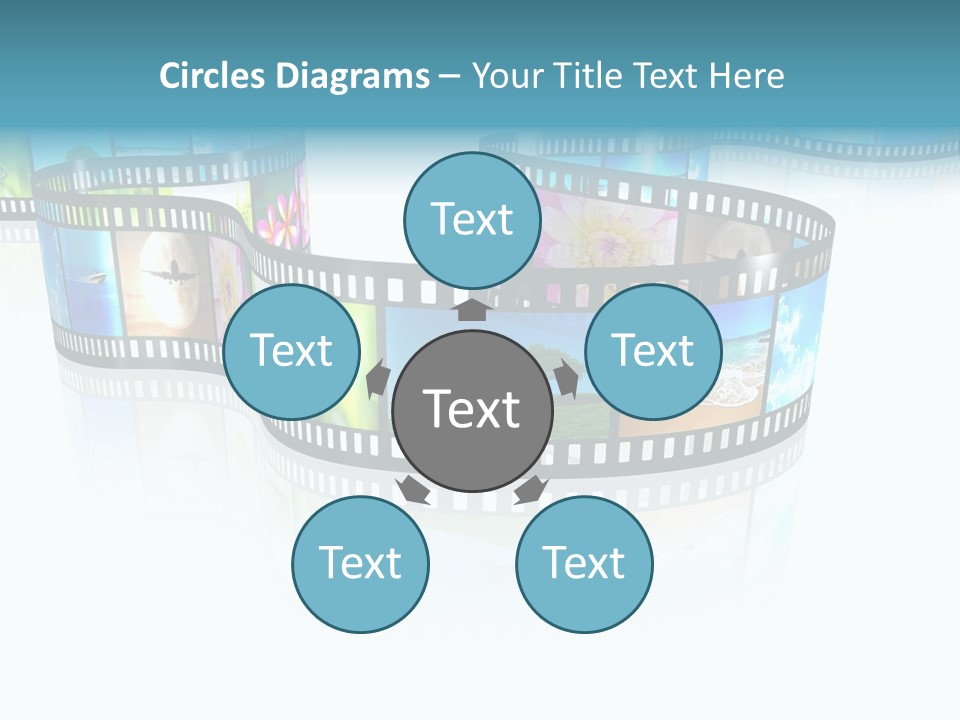 Square Black Border PowerPoint Template