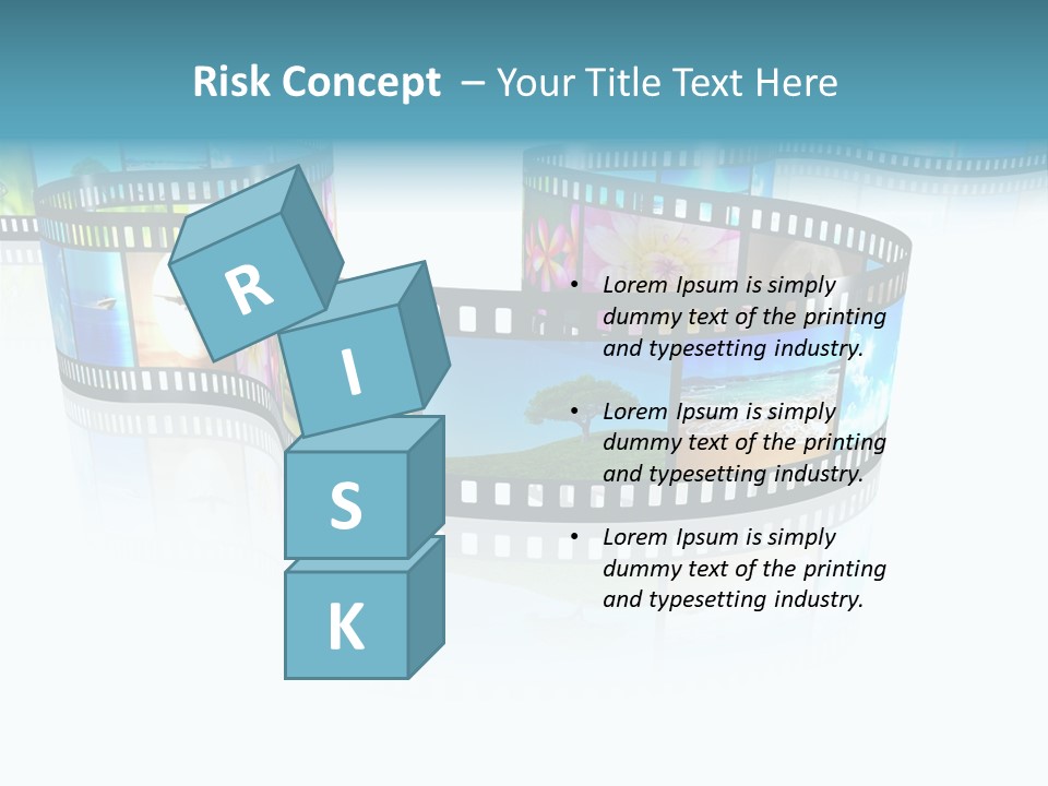 Square Black Border PowerPoint Template