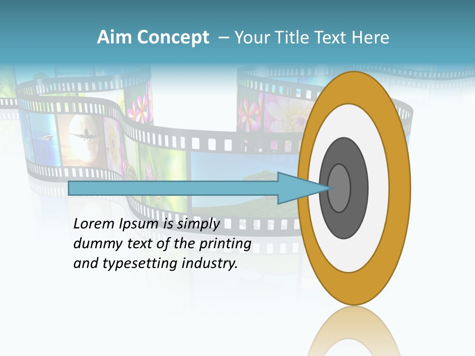 Square Black Border PowerPoint Template