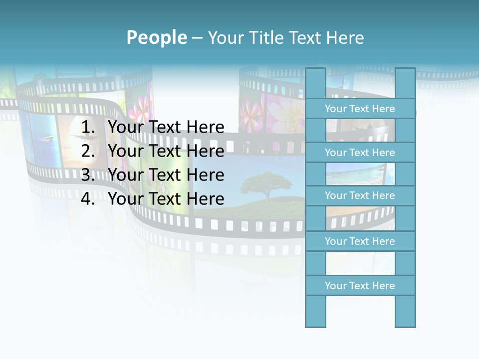 Square Black Border PowerPoint Template