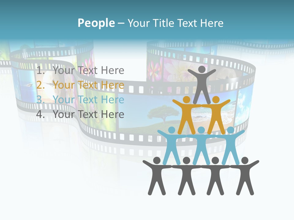 Square Black Border PowerPoint Template