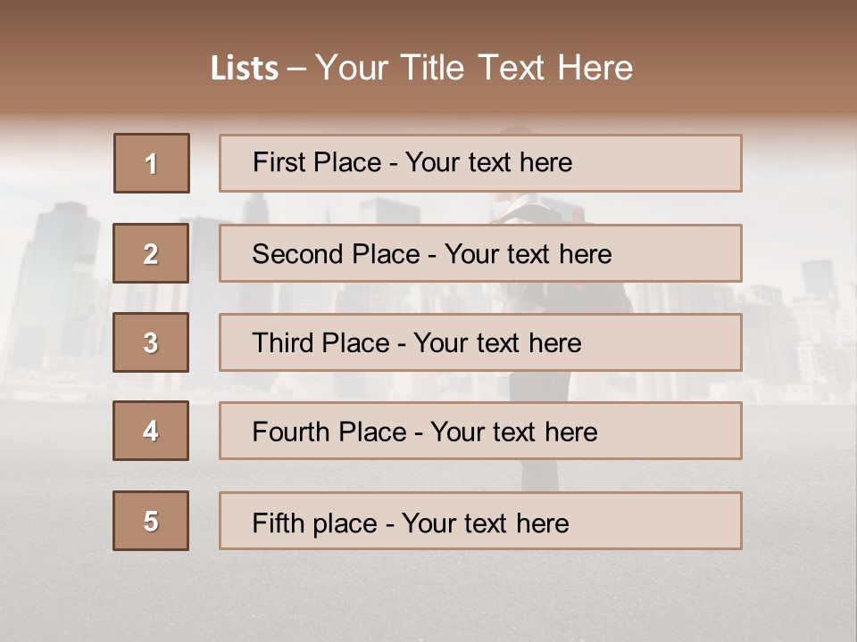 Trip Road Holiday PowerPoint Template