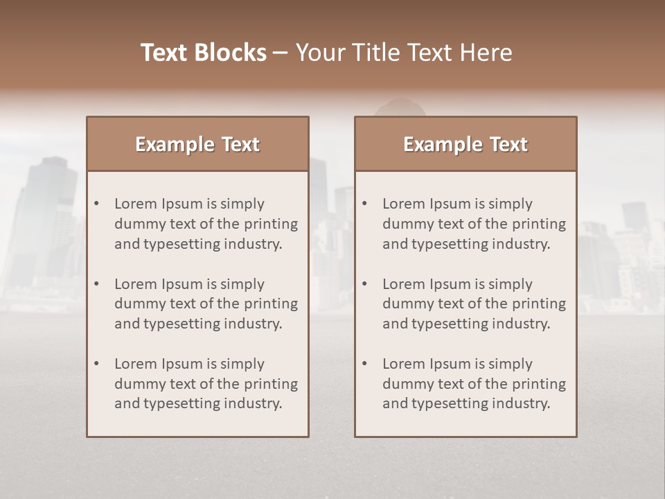 Trip Road Holiday PowerPoint Template