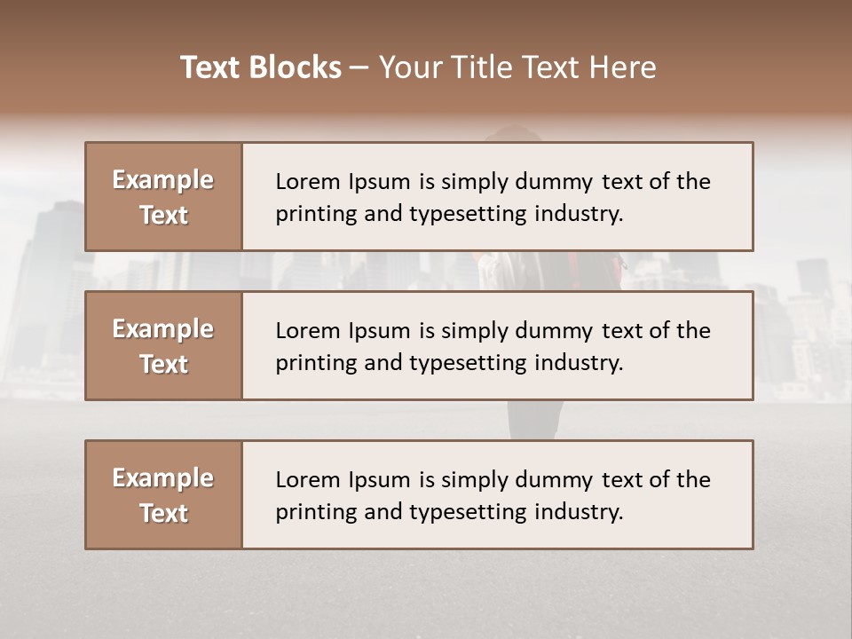 Trip Road Holiday PowerPoint Template