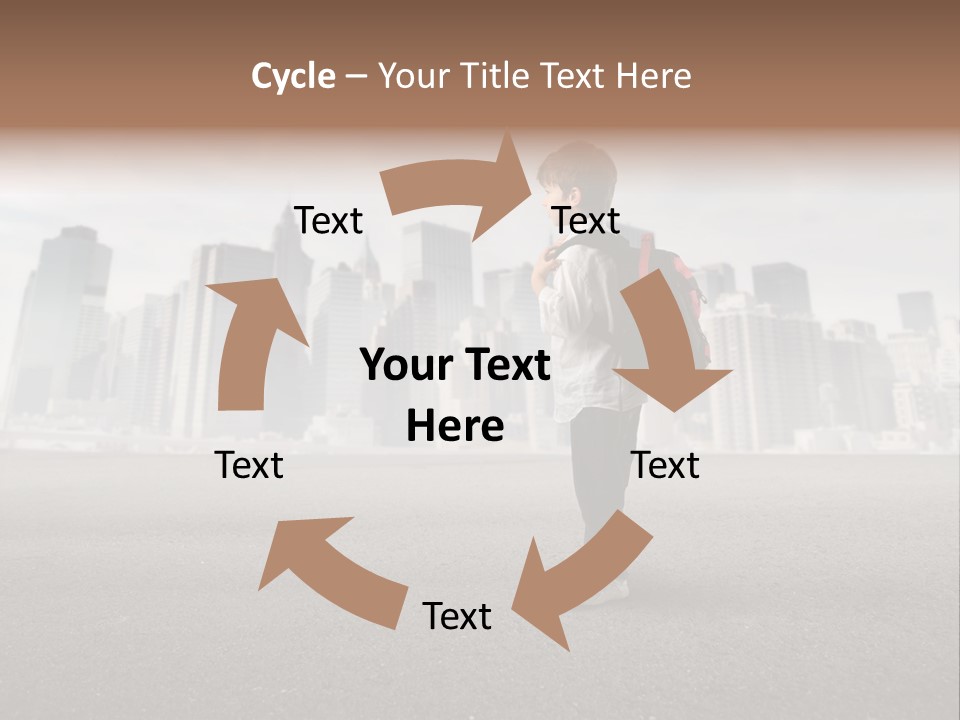 Trip Road Holiday PowerPoint Template