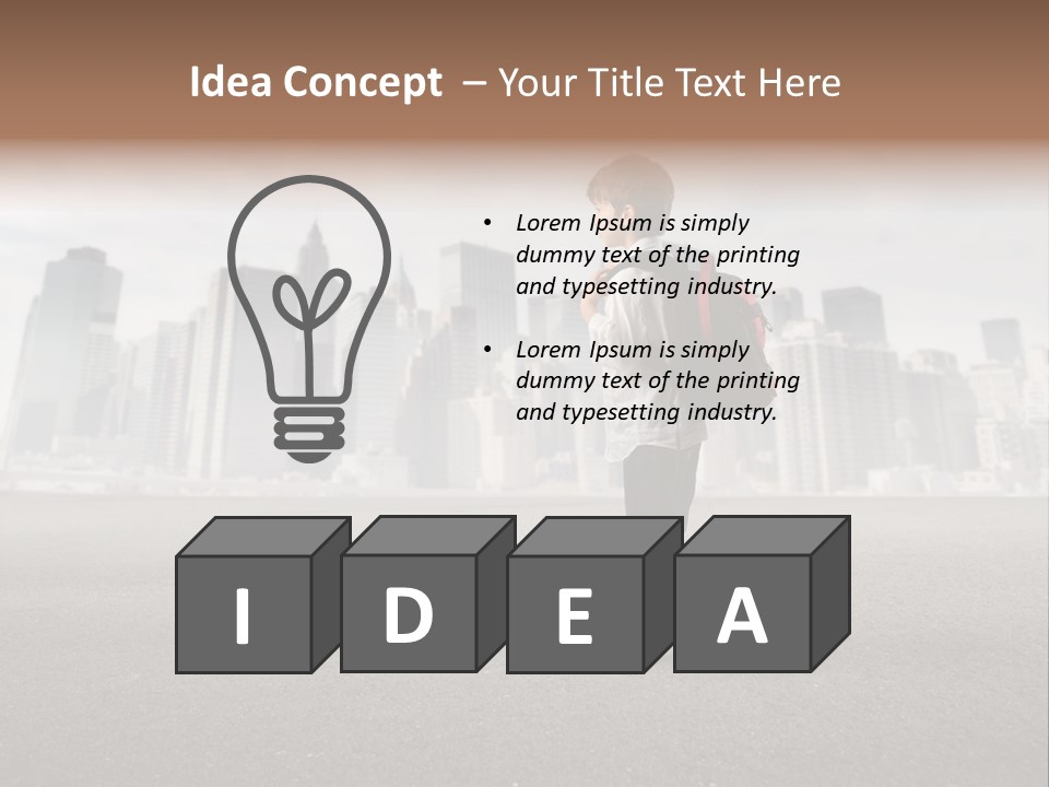 Trip Road Holiday PowerPoint Template